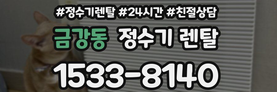 금강동 정수기 렌탈