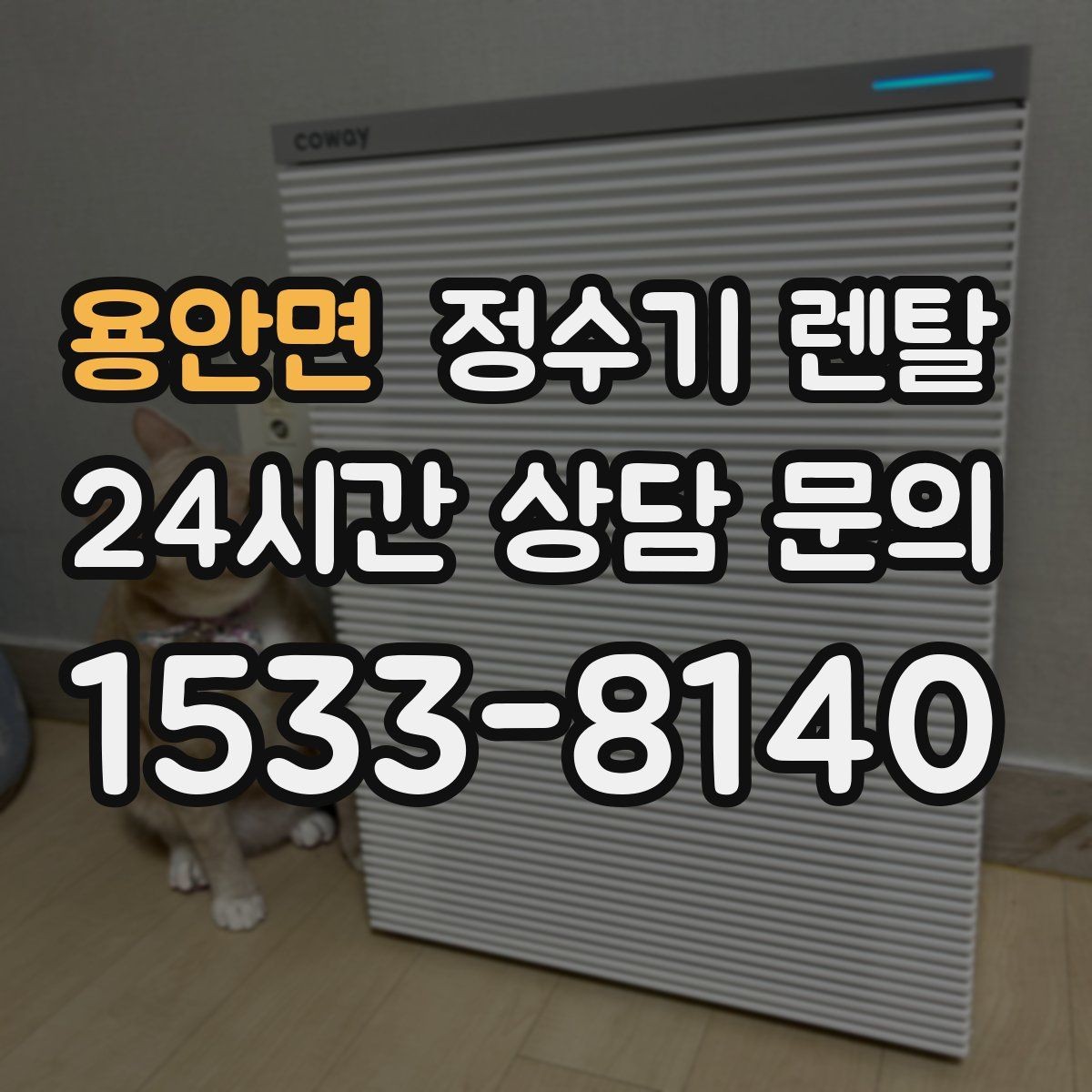 용안면 정수기 렌탈 설치 가능 여부를 빠르게 확인하는 방법