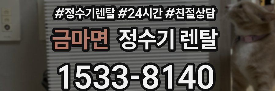 금마면 정수기 렌탈