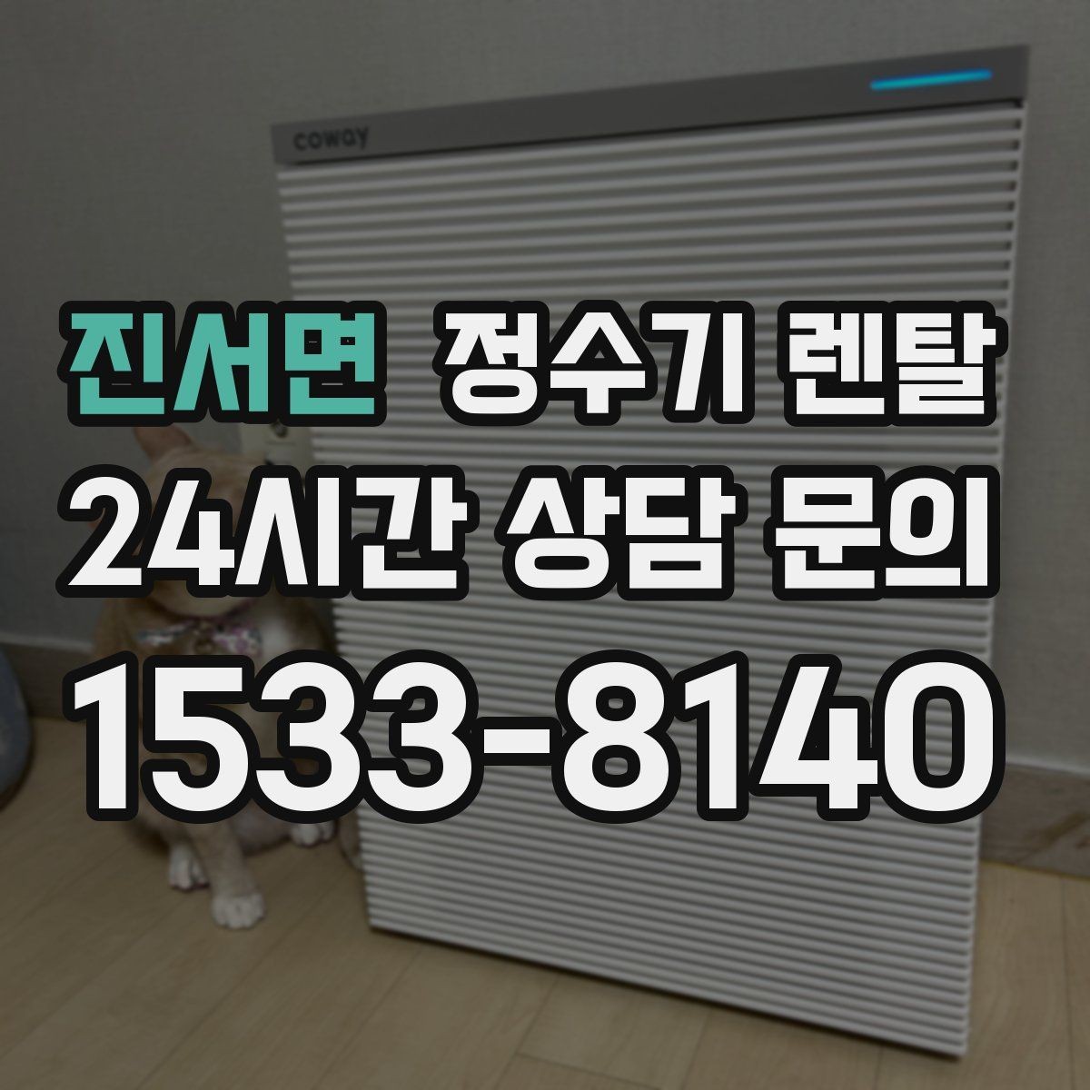 진서면 정수기 렌탈 월 렌탈료에 포함되는 항목 정리