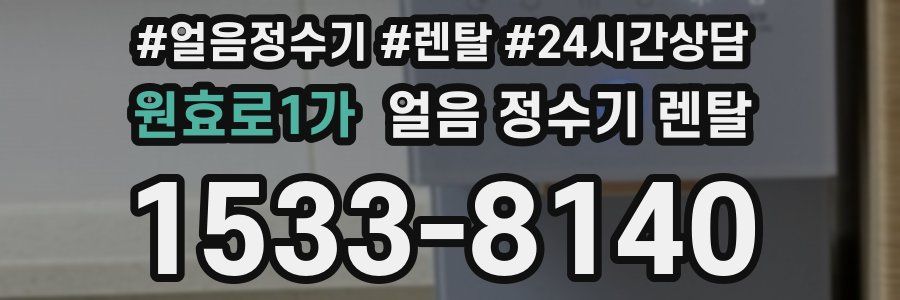 원효로1가 얼음 정수기 렌탈