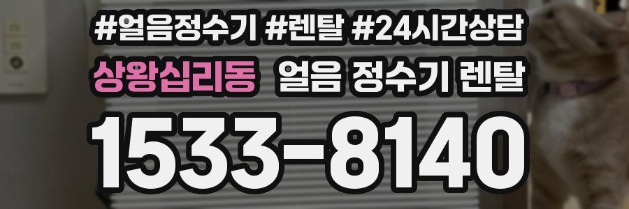 상왕십리동 얼음 정수기 렌탈