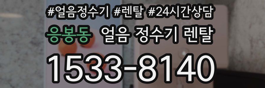 응봉동 얼음 정수기 렌탈