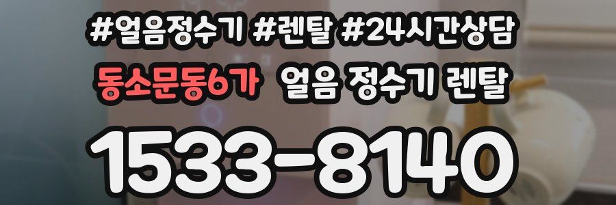 동소문동6가 얼음 정수기 렌탈