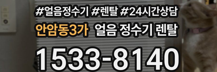 안암동3가 얼음 정수기 렌탈