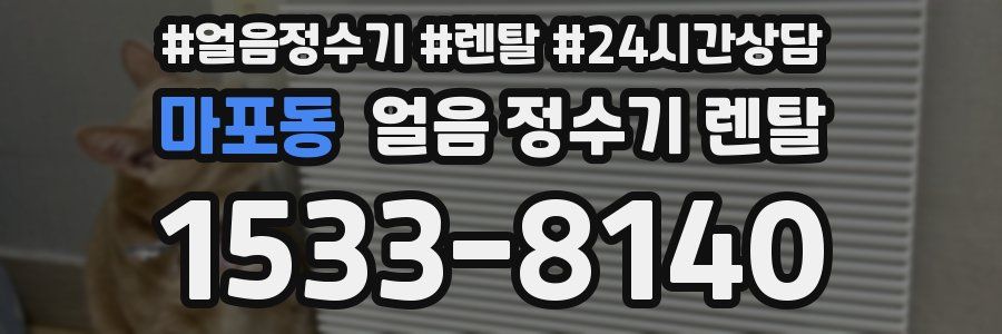 마포동 얼음 정수기 렌탈