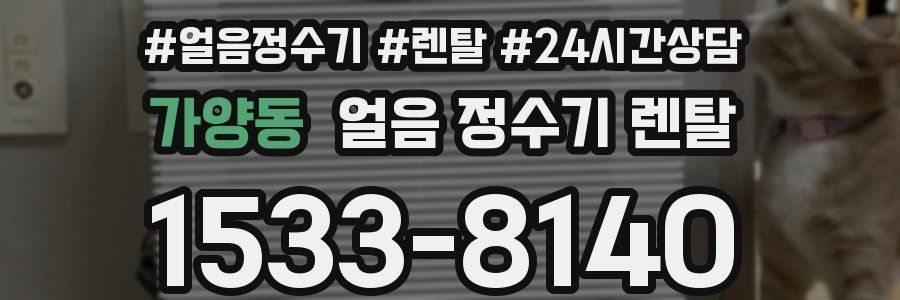 가양동 얼음 정수기 렌탈