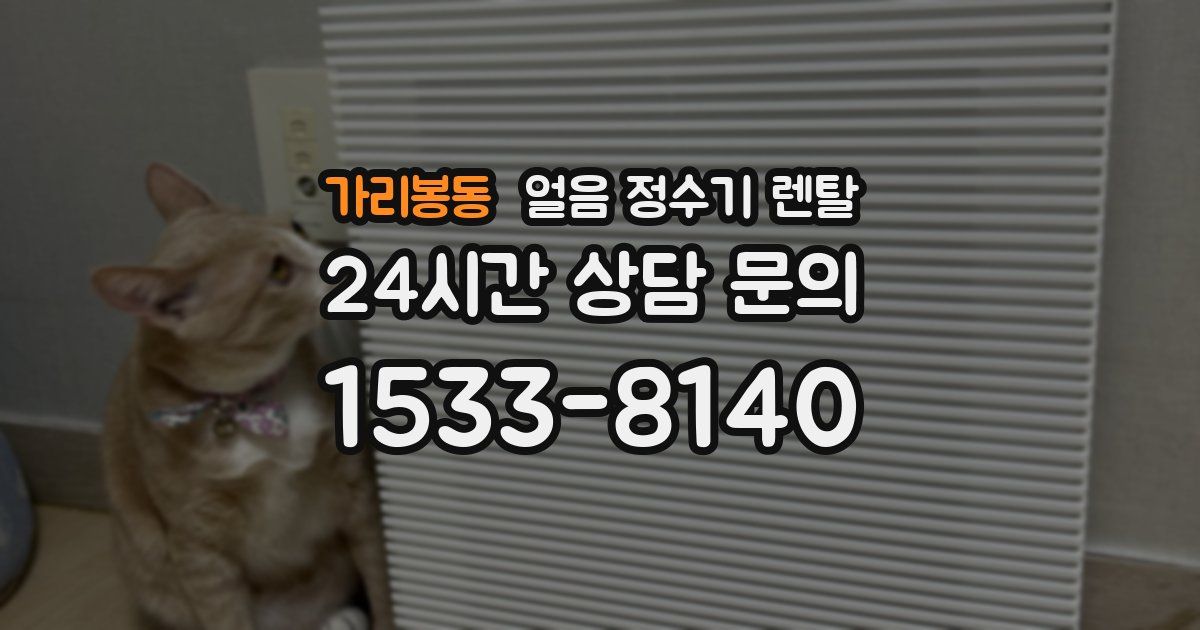 가리봉동 얼음 정수기 렌탈