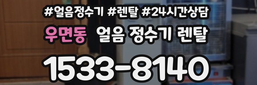 우면동 얼음 정수기 렌탈