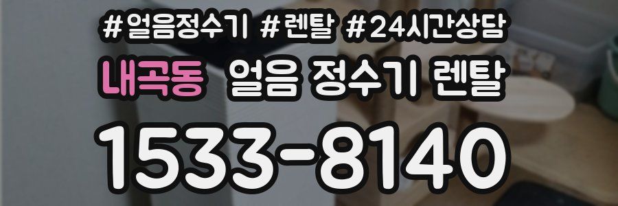 내곡동 얼음 정수기 렌탈