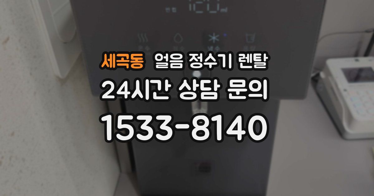세곡동 얼음 정수기 렌탈