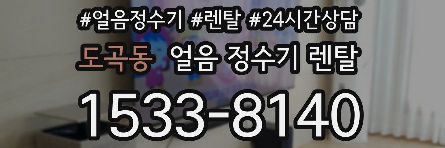 도곡동 얼음 정수기 렌탈