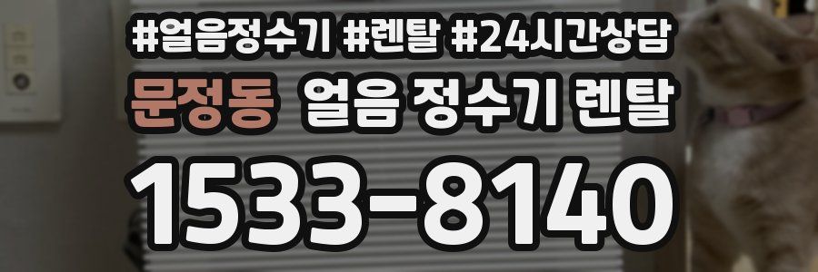 문정동 얼음 정수기 렌탈