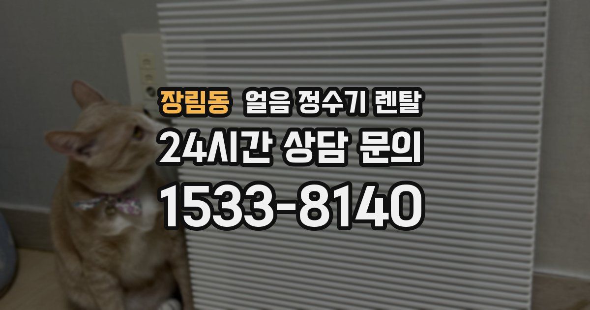 장림동 얼음 정수기 렌탈