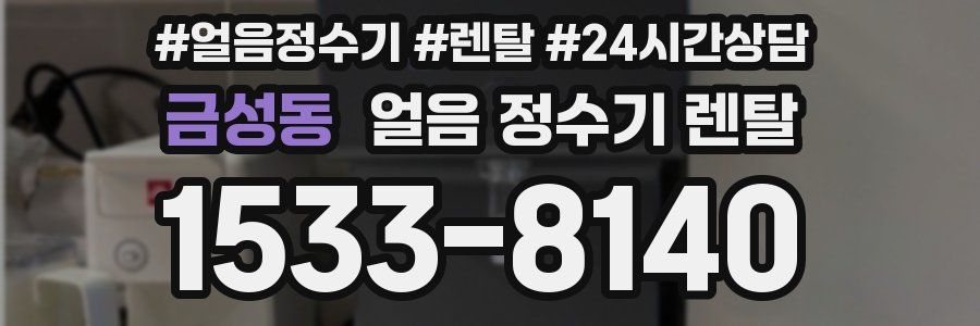 금성동 얼음 정수기 렌탈