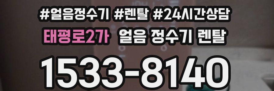 태평로2가 얼음 정수기 렌탈