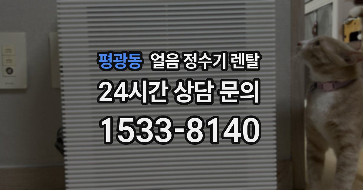 평광동 얼음 정수기 렌탈