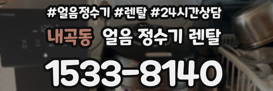 내곡동 얼음 정수기 렌탈