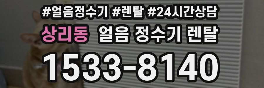 상리동 얼음 정수기 렌탈