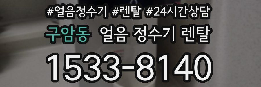 구암동 얼음 정수기 렌탈