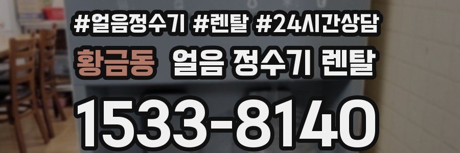 황금동 얼음 정수기 렌탈