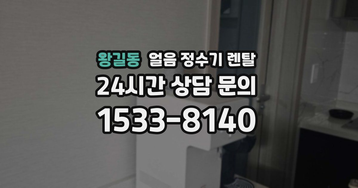 왕길동 얼음 정수기 렌탈
