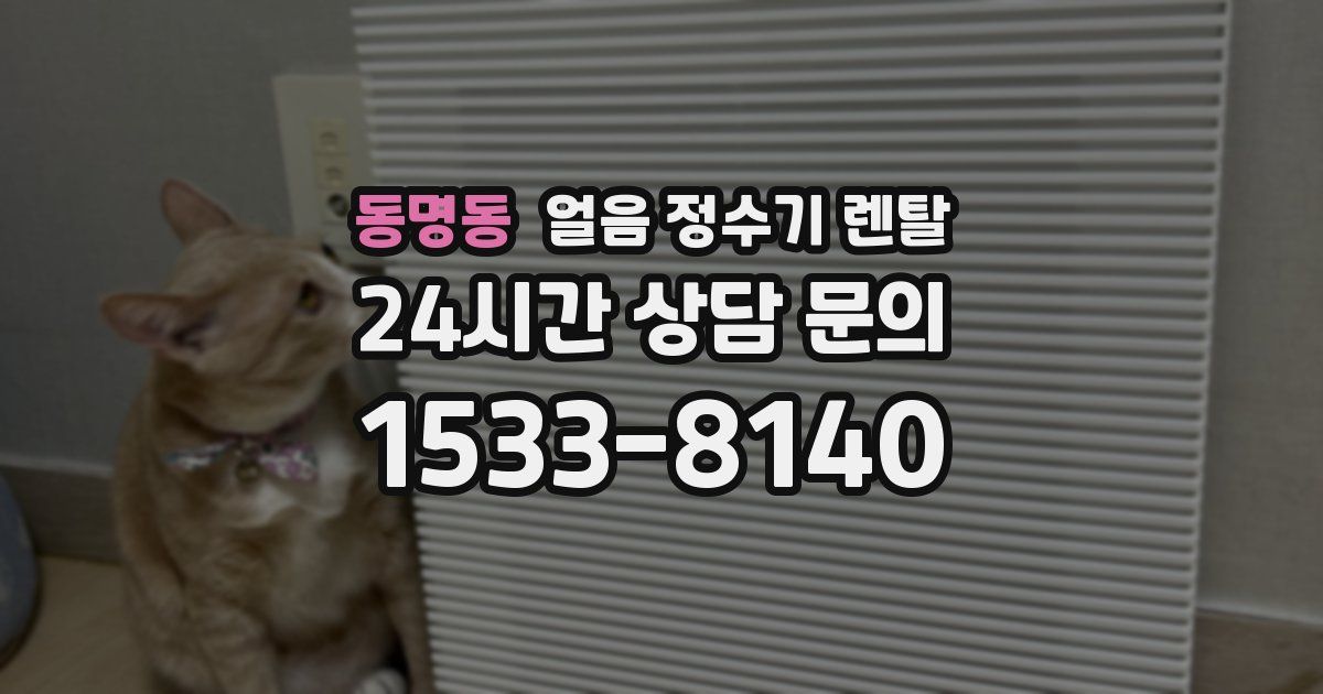 동명동 얼음 정수기 렌탈