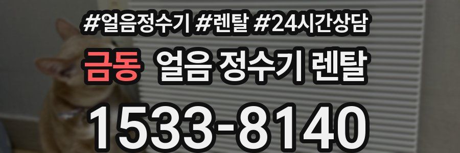 금동 얼음 정수기 렌탈