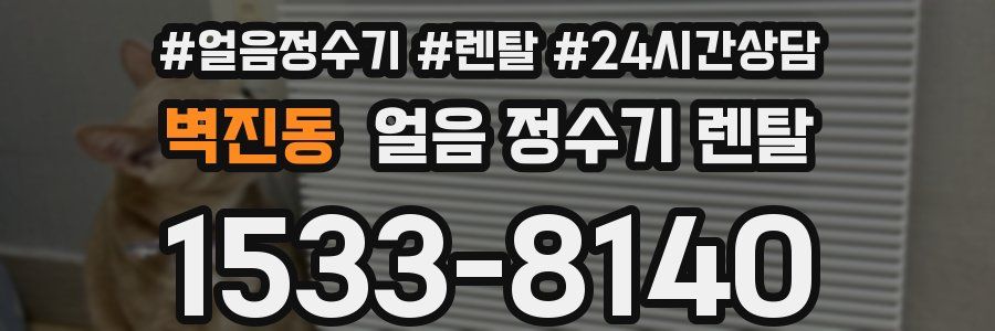 벽진동 얼음 정수기 렌탈