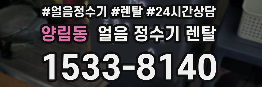 양림동 얼음 정수기 렌탈