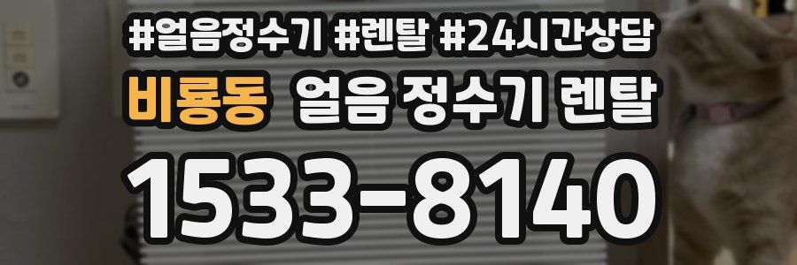 비룡동 얼음 정수기 렌탈