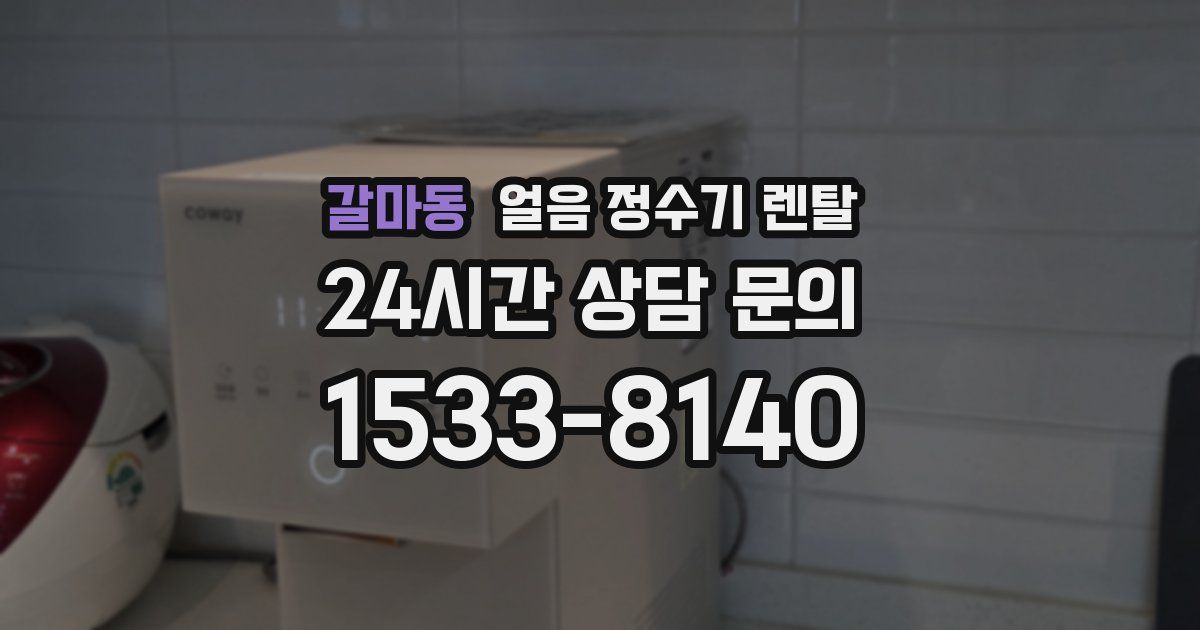 갈마동 얼음 정수기 렌탈