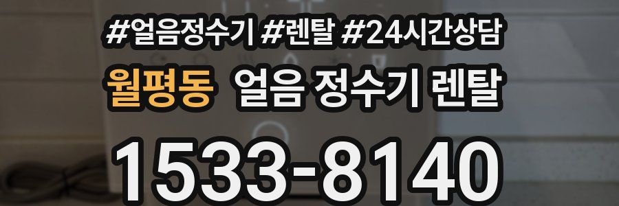 월평동 얼음 정수기 렌탈