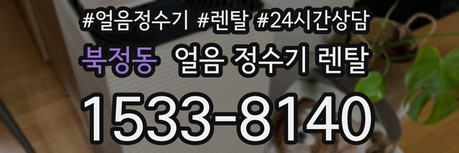 북정동 얼음 정수기 렌탈