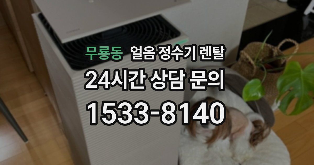 무룡동 얼음 정수기 렌탈