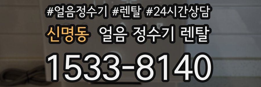 신명동 얼음 정수기 렌탈