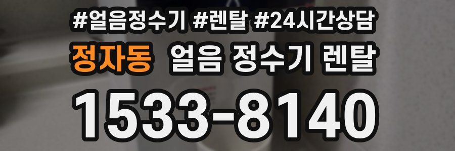 정자동 얼음 정수기 렌탈