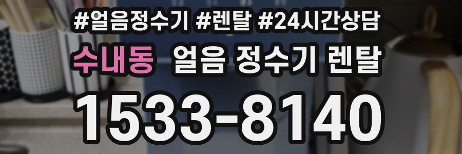 수내동 얼음 정수기 렌탈