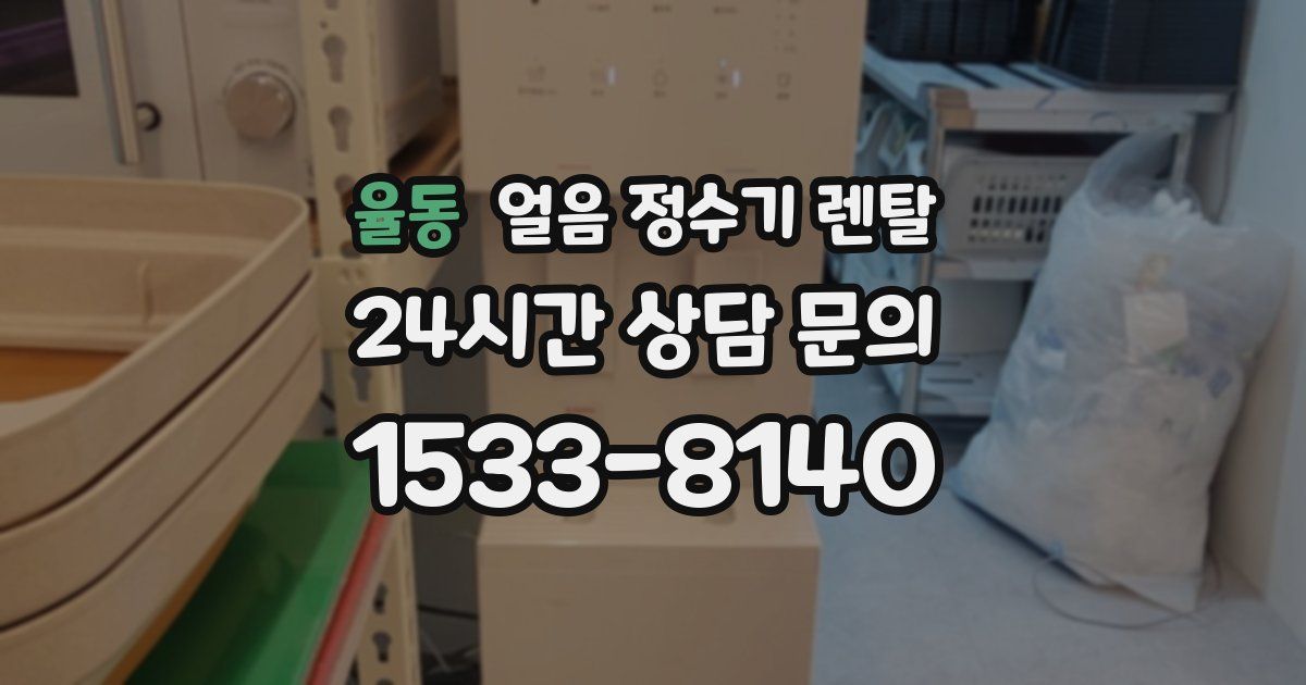 율동 얼음 정수기 렌탈