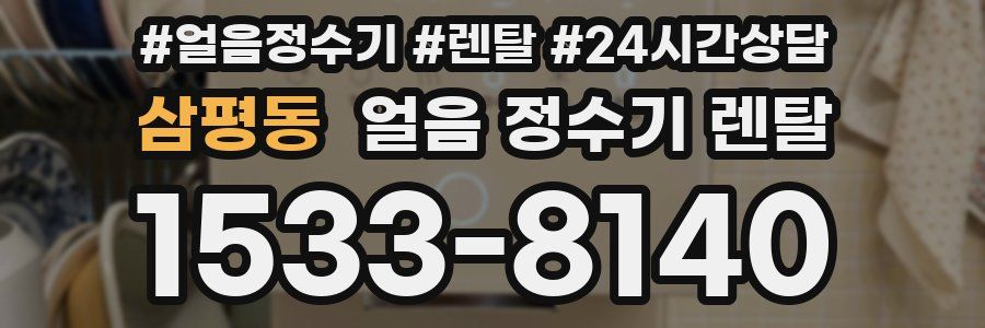 삼평동 얼음 정수기 렌탈