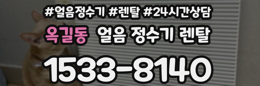 옥길동 얼음 정수기 렌탈