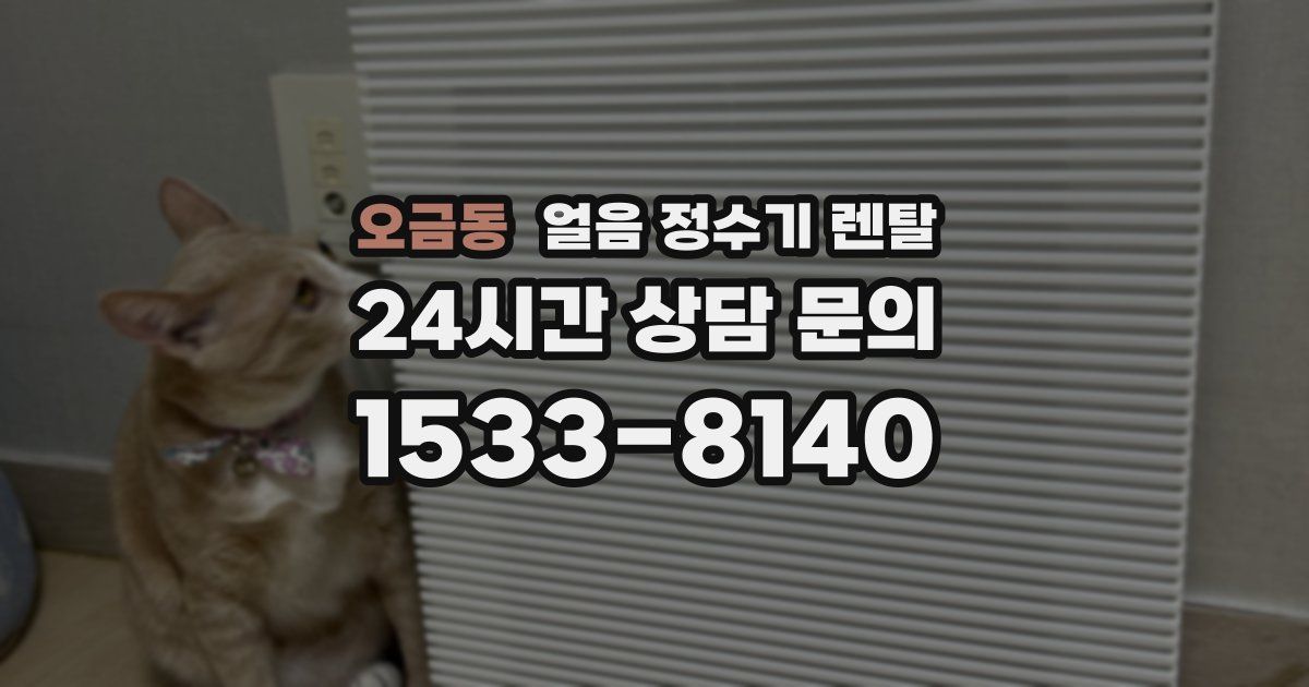 오금동 얼음 정수기 렌탈