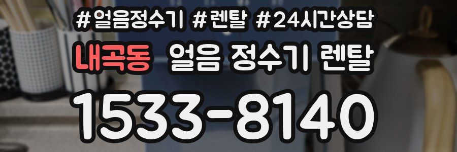 내곡동 얼음 정수기 렌탈