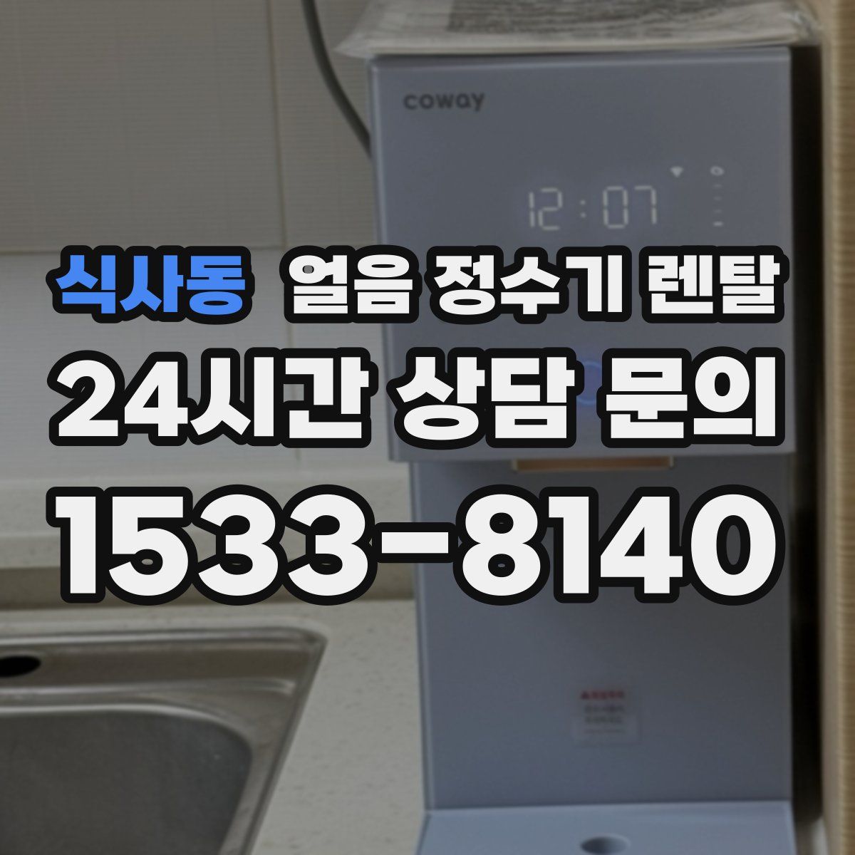 식사동 얼음 정수기 렌탈