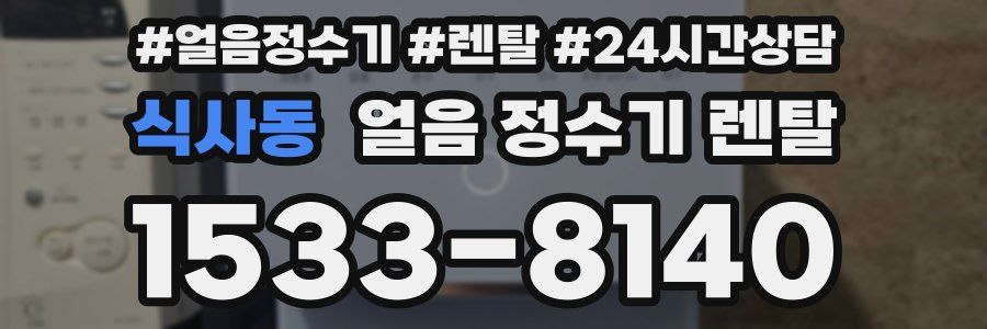 식사동 얼음 정수기 렌탈