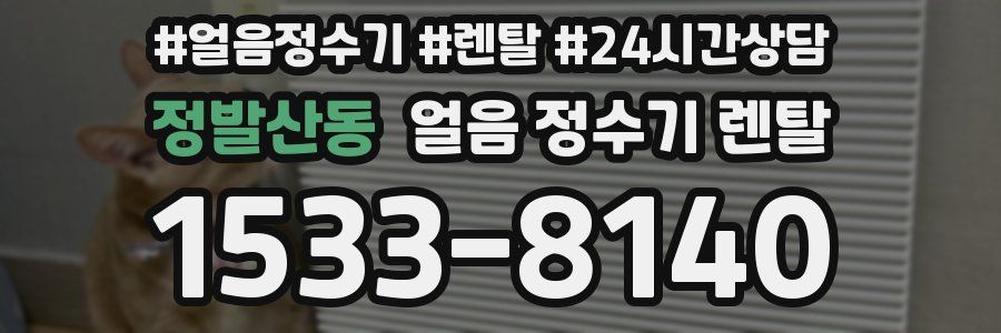 정발산동 얼음 정수기 렌탈