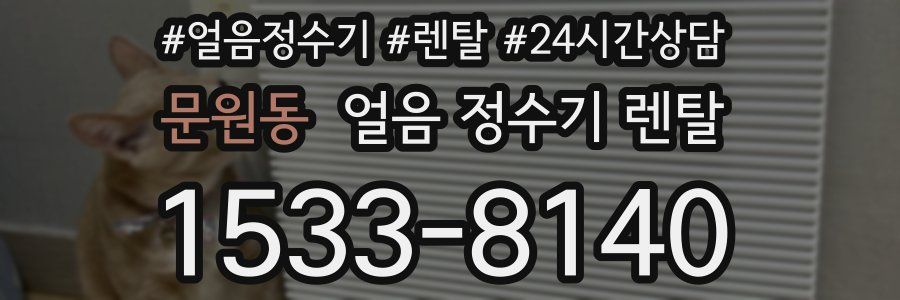 문원동 얼음 정수기 렌탈