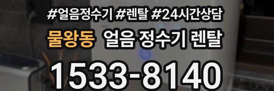 물왕동 얼음 정수기 렌탈
