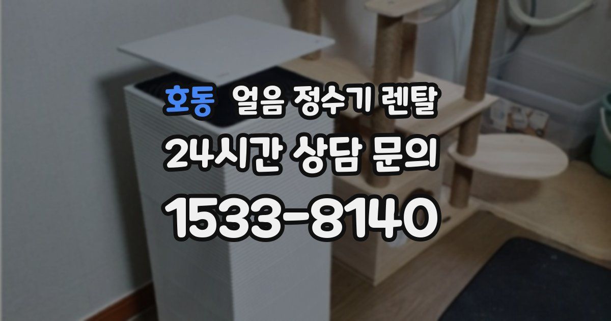 호동 얼음 정수기 렌탈