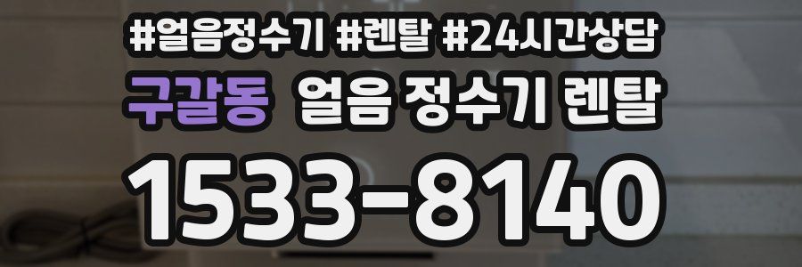 구갈동 얼음 정수기 렌탈